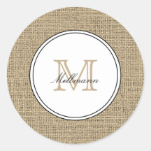 Elegante Monograma Nome Estilo Country Chic em Lon