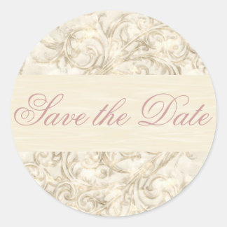 Adesivo Redondo Elegante Obrigado Sticker/Seal