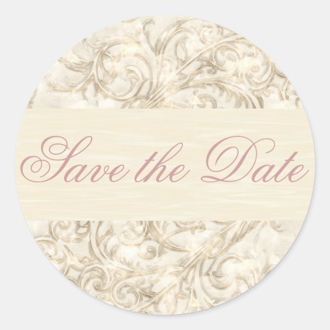 Adesivo Redondo Elegante Obrigado Sticker/Seal (Frente)