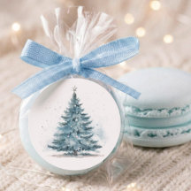 Elegante País das Maravilhas de Inverno Azul Prata
