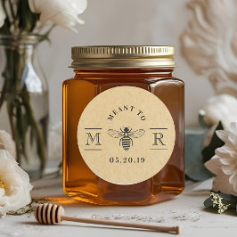 Adesivo Redondo Elegante quer ser casada de mel favorita Kraft