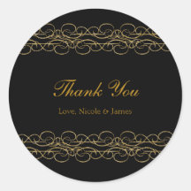 Elegante redemoinho moderno preto e dourado