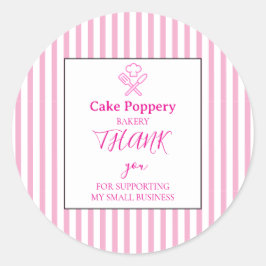 Adesivo Redondo Elegante Striped