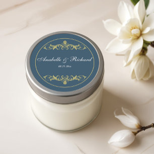 Adesivo Redondo Elegante Victoriano