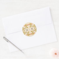 Elegante Vintage Art Nouveau Floral Swirl Monogram