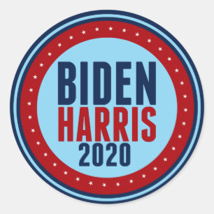 Adesivo Redondo Eleição De Biden Harris 2020
