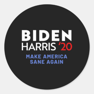 Adesivo Redondo Eleição De Biden Kamala Harris Liberal Democrat 20