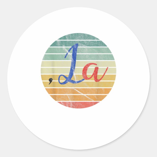 Adesivo Redondo Eleição Funny 2020 G da Comma La Kamala Harris (Frente)