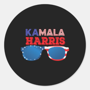 Adesivo Redondo Eleições 2024 de Kamala Harris