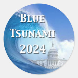 Adesivo Redondo Eleições 2024 no tsunami