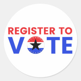 Adesivo Redondo Eleitor Dos Estados Unidos Em 2024