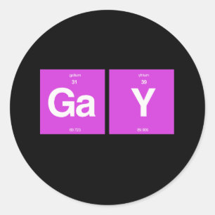 ADESIVO REDONDO ELEMENTOS GAY