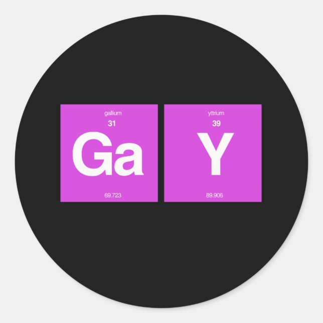 ADESIVO REDONDO ELEMENTOS GAYS (Frente)