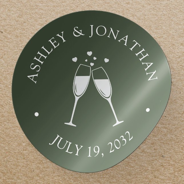 Adesivo Redondo Elementos Simples Modernos Elegantes (Criador carregado)