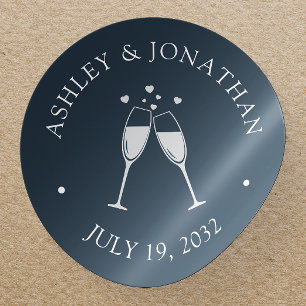 Adesivo Redondo Elementos Simples Modernos Elegantes