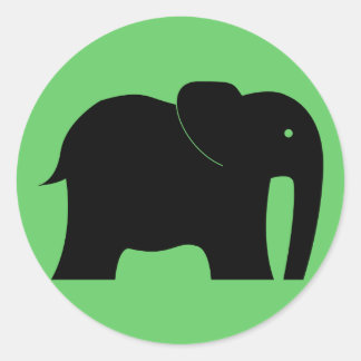 Adesivo Redondo Elephant Sticker