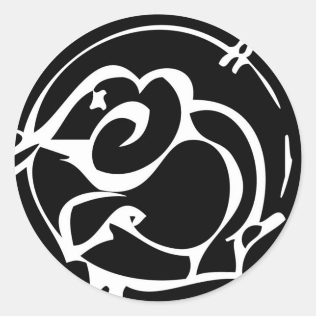 Adesivo Redondo Elephant Sticker (Frente)