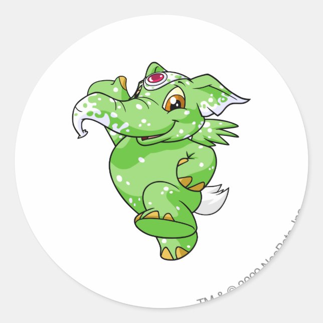 Adesivo Redondo Elephante Speckled (Frente)