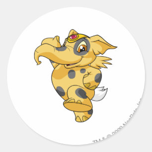 Adesivo Redondo Elephante Spotted