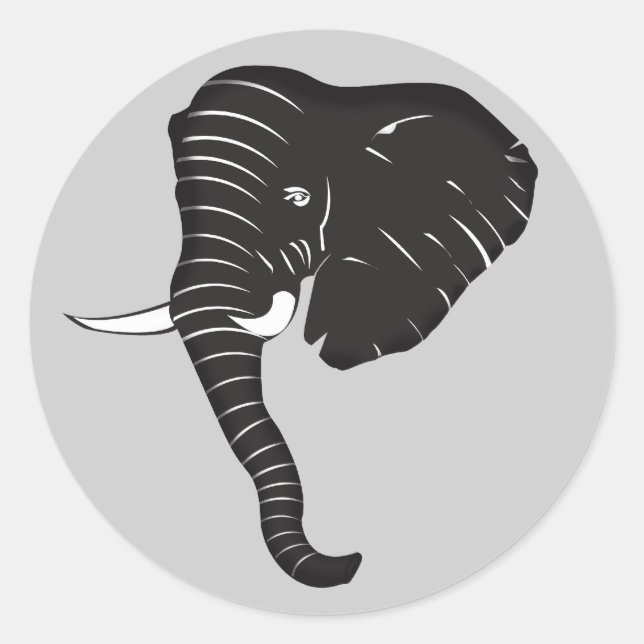 Adesivo Redondo Elephantightest- Sticker (Frente)