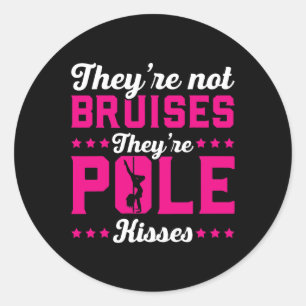 Adesivo Redondo Eles Não Estão Nódoas Dança De Beijos Poloneses