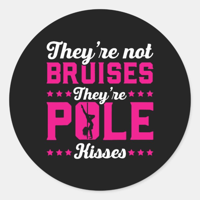 Adesivo Redondo Eles Não Estão Nódoas Dança De Beijos Poloneses (Frente)