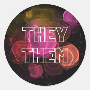 Adesivo Redondo eles são legal para compartilhar preferência de pr