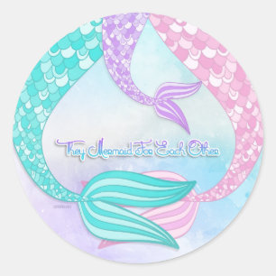 Adesivo Redondo Eles Sereiam Um Para O Outro Vinheta