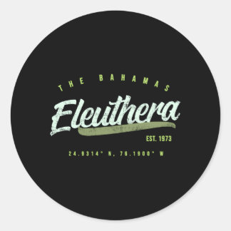 Adesivo Redondo Eleuthera Bahamas