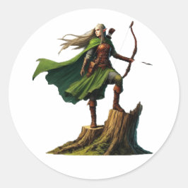 Adesivo Redondo Elf com Arco