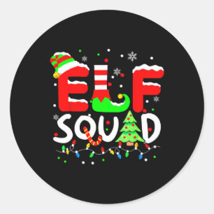 Adesivo Redondo Elf Squad Christmas Mating Family Toddler Boy Gi