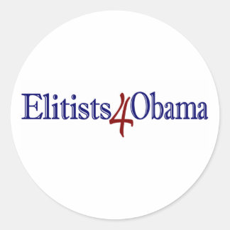 Adesivo Redondo Elists 4 Obama