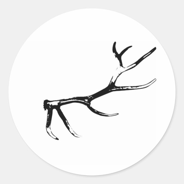 Adesivo Redondo Elk Antler (Frente)