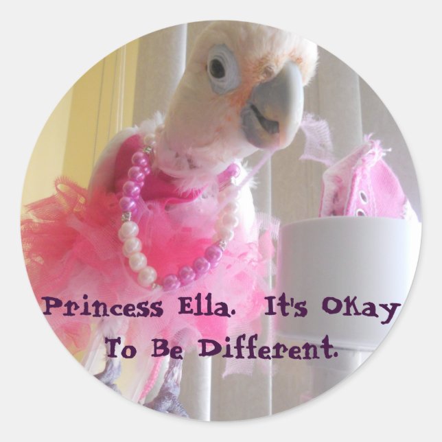 Adesivo Redondo Ella Stickers (Frente)