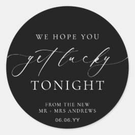 Adesivo Redondo Ellesmere Esperamos Que Você Tenha Casamento De Lo