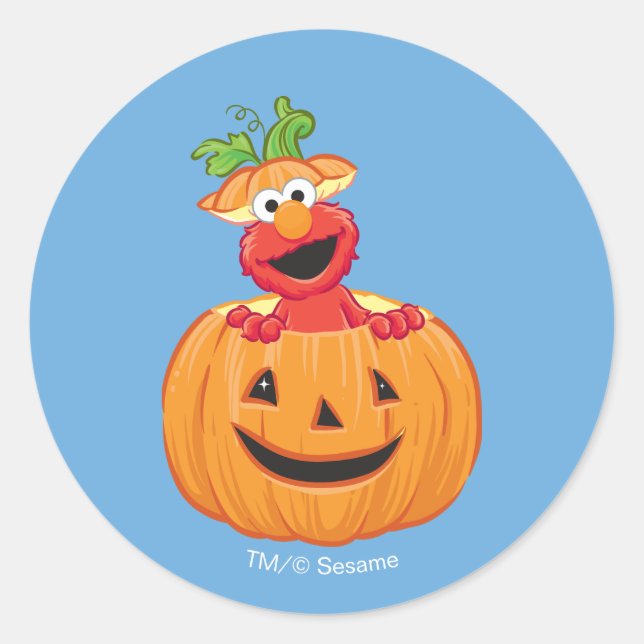Adesivo Redondo Elmo | Halloween Jack-O-Lanterna (Frente)