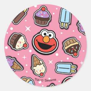 Adesivo Redondo Elmo Sweet Treat Sticker