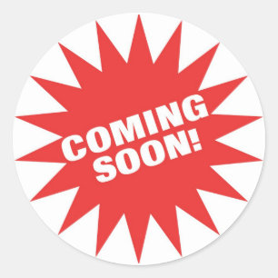 Adesivo Redondo Em breve