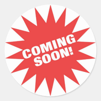 Adesivo Redondo Em breve