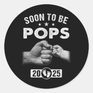 Adesivo Redondo Em Breve Ser Pop Dia de os pais No Leste De 2025 P