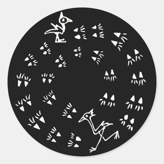 Adesivo Redondo Em execução (Frente)