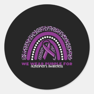 Adesivo Redondo Em junho, Vestimos Montes de Sensibilização para o