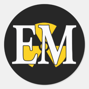 Adesivo Redondo EM Marinho Nuke