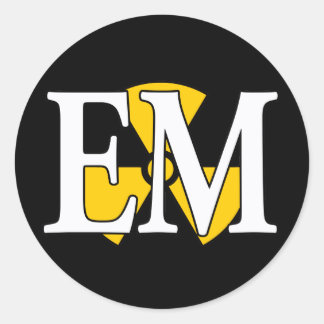 Adesivo Redondo EM Marinho Nuke