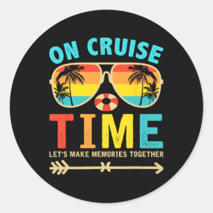 Adesivo Redondo Em Matchi De Vacinação De Verão No Cruise Time