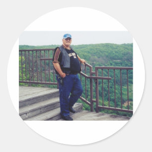 Adesivo Redondo Em memória Loving do pai