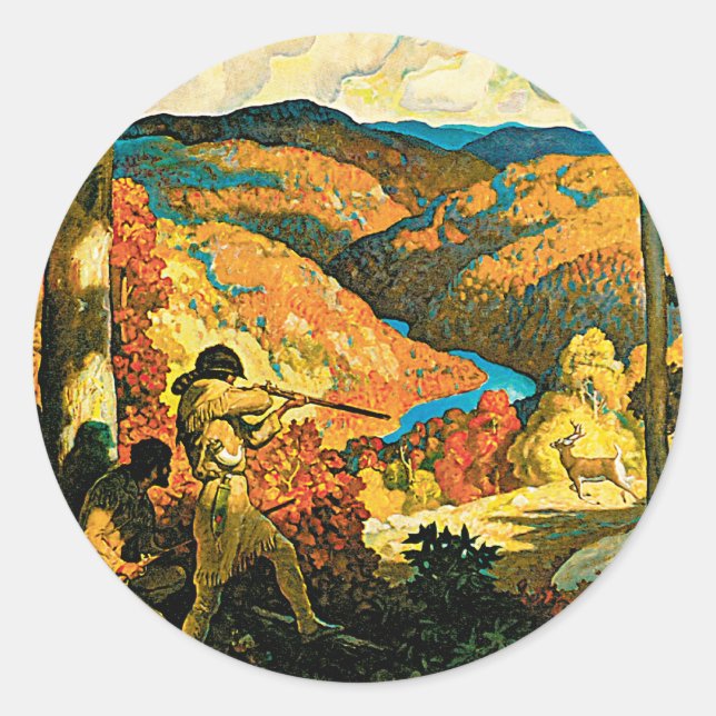 Adesivo Redondo Em Old Kentucky (Frente)