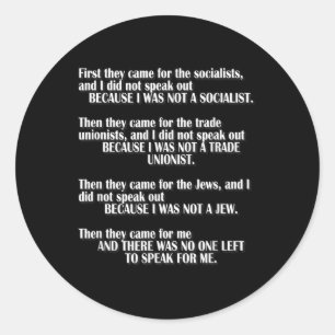 Adesivo Redondo Em Primeiro Lugar, Os Socialistas Deixaram-Se Fala