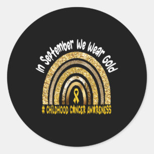 Adesivo Redondo Em setembro vestimos a consciência dos Canceres in
