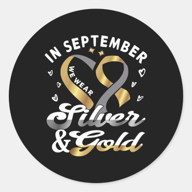 Adesivo Redondo Em setembro vestimos... Orgulho surdo ASL Awaren (Frente)